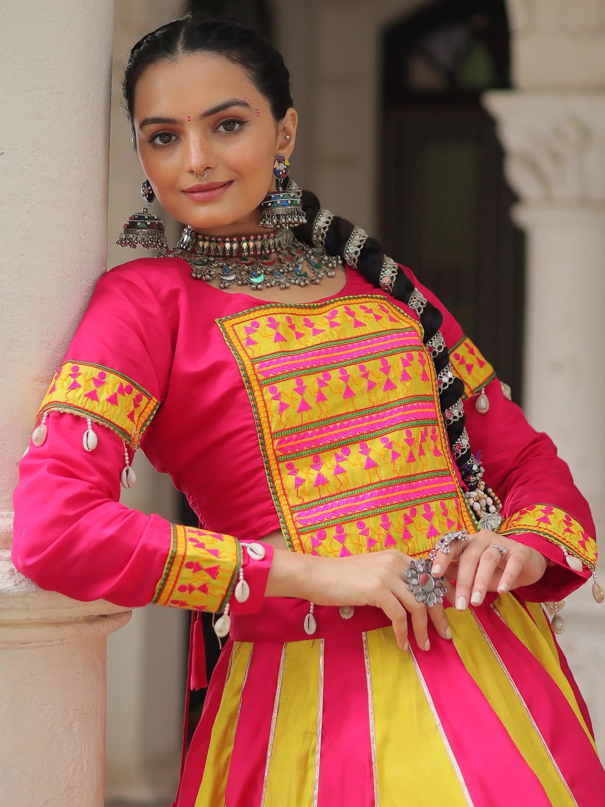 Eye-Catching Yellow Embroidered Silk Traditional Lehenga Choli - Zeel Clothing