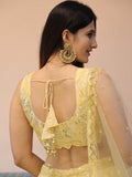 Fabulous Beige Sequins Net Reception Wear Lehenga Choli With Dupatta - Zeel Clothing
