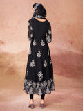 Fabulous Black Embroidered Georgette Event Wear Salwar Kameez - Zeel Clothing