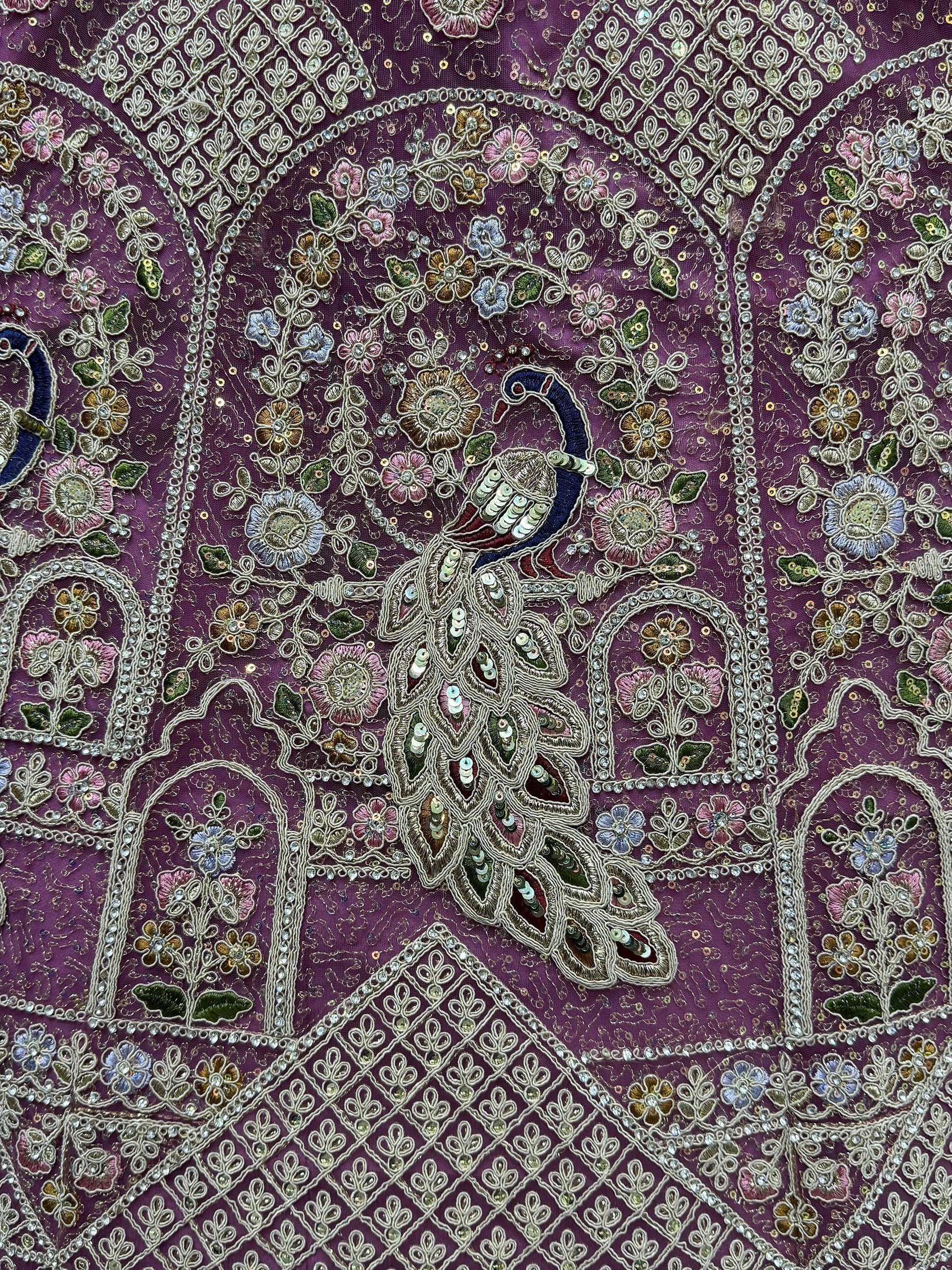 Fabulous Lavender Dori Work Net Bridesmaid Lehenga Choli With Dupatta - Zeel Clothing