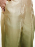 Fabulous Ombre Green Satin Designer Asymmetrical Kurta Set - Zeel Clothing