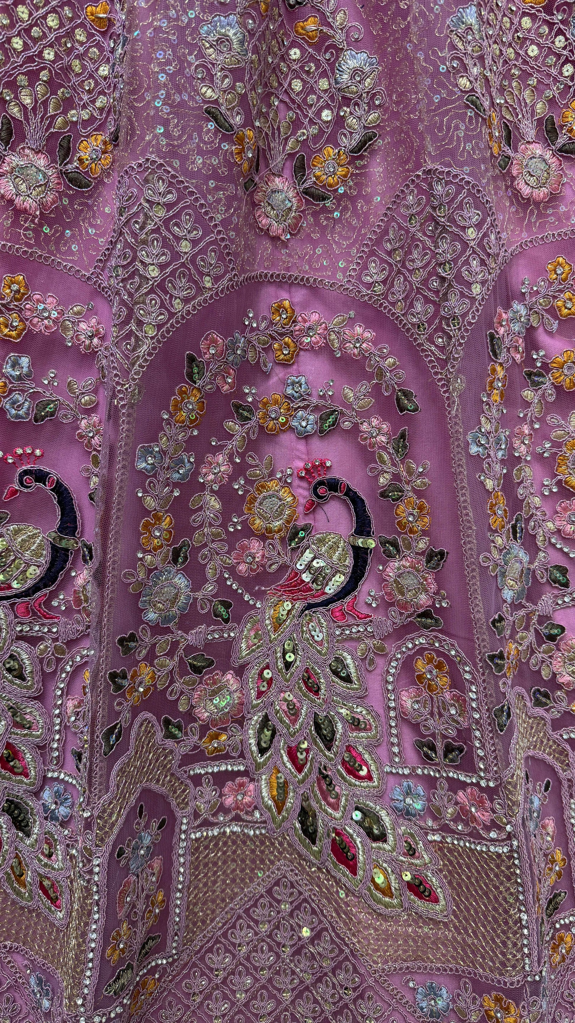 Fabulous Pink Sequins Work Net Wedding Wear Lehenga Choli With Dupatta - Zeel Clothing