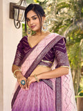 Fabulous Purple Sequins Chinon Traditional Lehenga Choli With Dupatta - Zeel Clothing