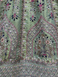 Fancified Pista Green Multi-Thread Silk Lehenga Choli With Dupatta - Zeel Clothing