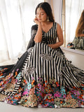 Fantabulous Black Sequins Georgette Sangeet Wear Lehenga Choli With Dupatta - Zeel Clothing