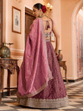 Fantastic Maroon Sequins Tissue Traditional Lehenga Choli With Dupatta