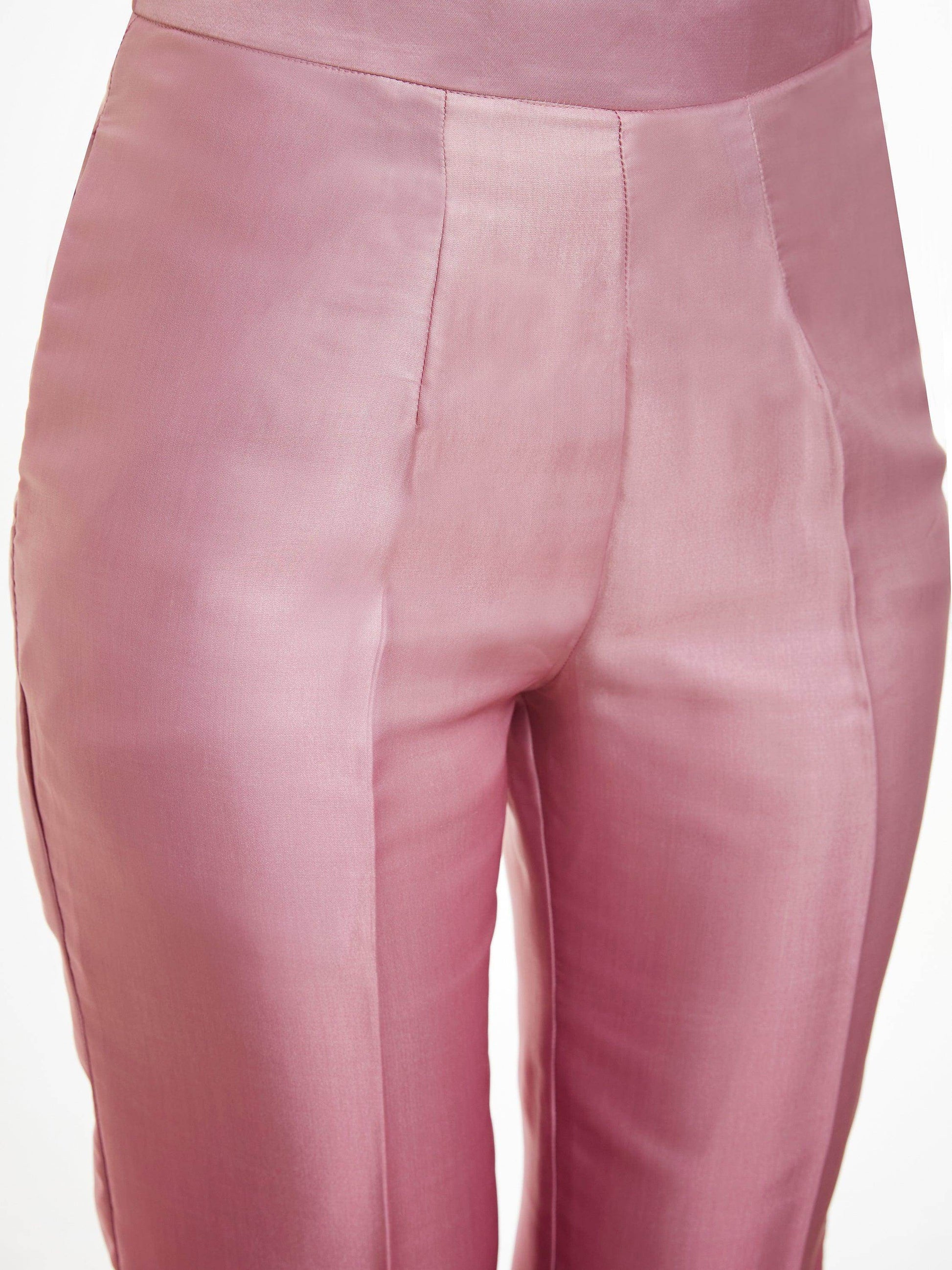 Fantastic Ombre Pink Printed Satin Party Wear Co-Ord Set - Zeel Clothing