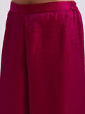 Fantastic Pink Lace Work Organza Party Wear Kurta With Palazzo - Zeel Clothing