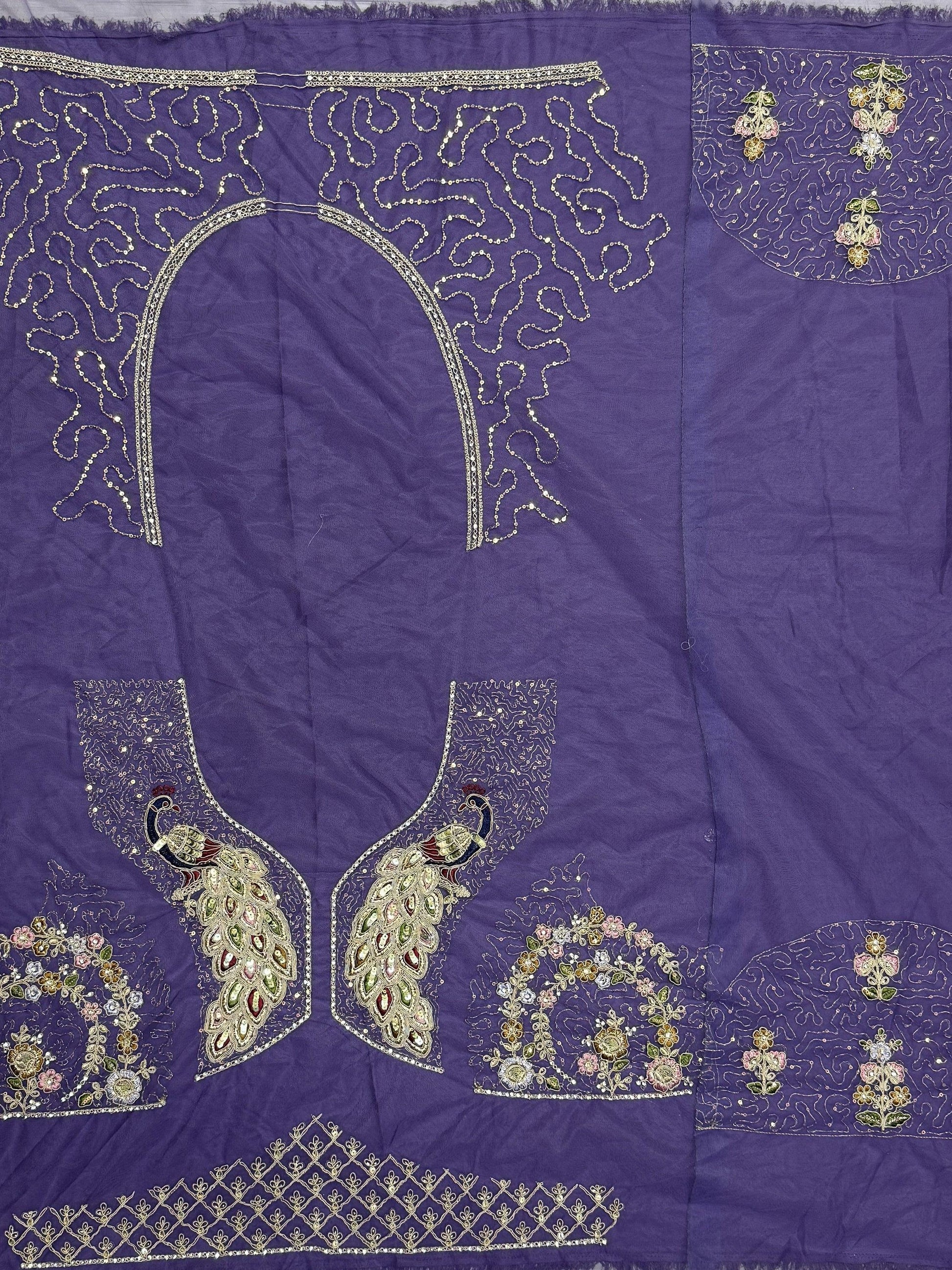 Fantastic Purple Multi-Thread Work Net Designer Lehenga Choli - Zeel Clothing