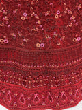 Fantastic Red Floral Embroidered Net Bridal Lehenga Choli With Dupatta - Zeel Clothing
