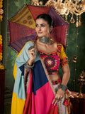 Fantastic White Mirror Work Cotton Navratri Lehenga Choli