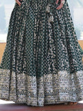 Fascinating Green Sequins Jacquard Wedding Wear Lehenga Choli - Zeel Clothing