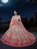 Fascinating Off-White Sequins Georgette Engagement Wear Lehenga Choli - Zeel Clothing