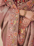 Fascinating Pink Thread Work Dola Silk Reception Wear Saree With Blouse - Zeel Clothing