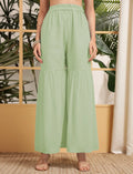 Fascinating Pista Green Sequins Georgette Eid Special Sharara Suit With Dupatta - Zeel Clothing