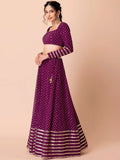 Fascinating Purple Sequins Georgette Wedding Wear Lehenga Choli - Zeel Clothing