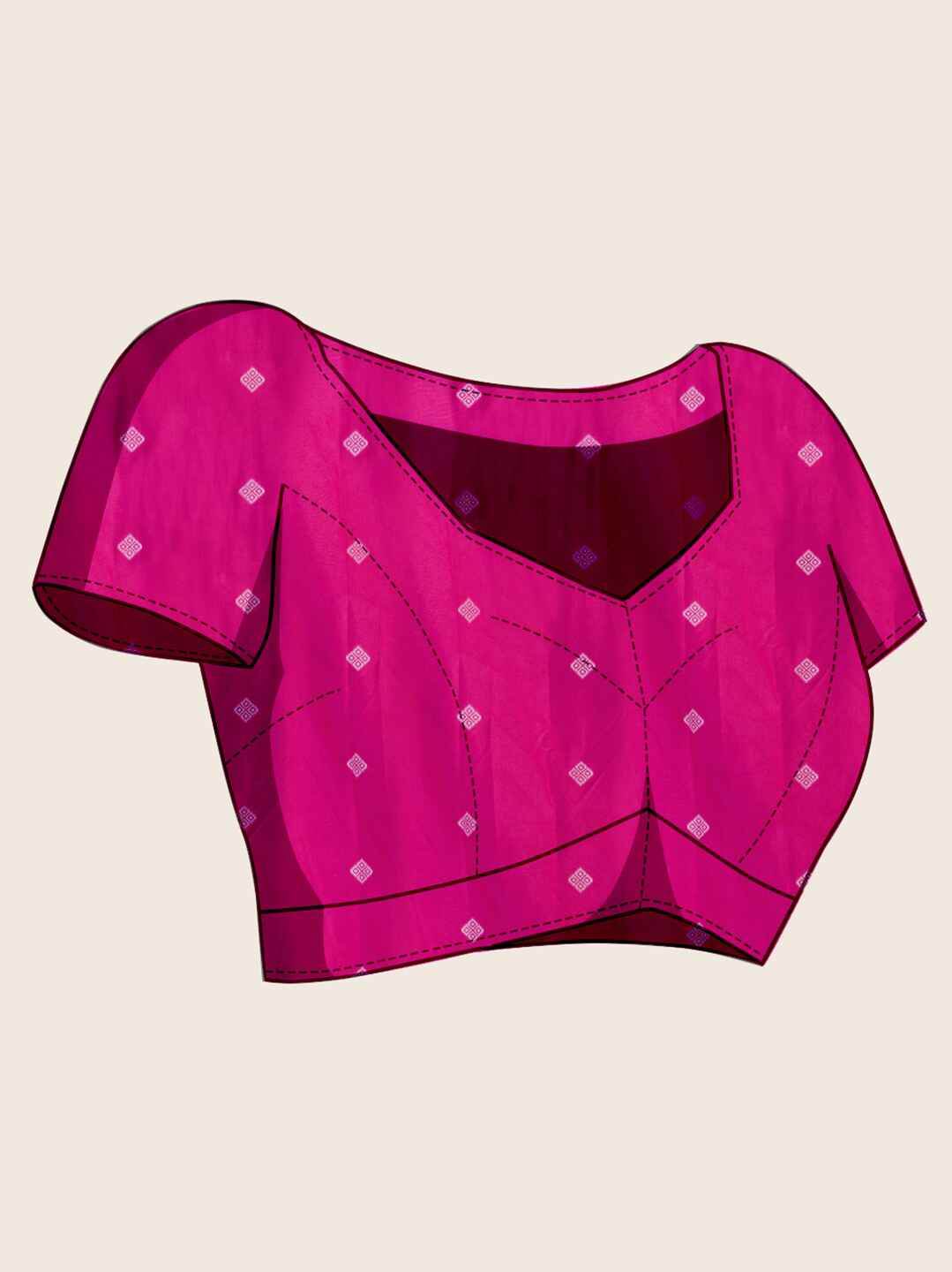 Fascinating Rani Pink Zari Weaving Silk Traditional Saree With Blouse - Zeel Clothing