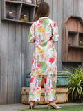 Fetching White Digital Printed Cotton Top Palazzo Co-Ord Set - Zeel Clothing