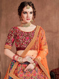 Elegant festive bridal outfit
