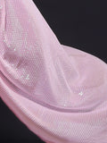 Glamorous Baby Pink Sequins Georgette Party Wear Saree With Blouse - Zeel Clothing