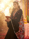 Glamorous Black Mirror Work Cotton Lehenga Choli With Dupatta - Zeel Clothing