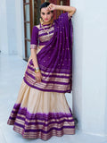 Glamorous Off-White Zari Weaving Chanderi Lehenga Choli With Dupatta - Zeel Clothing