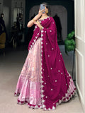 Glamorous Pink Zari Weaving Silk South Indian Lehenga Choli - Zeel Clothing
