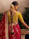 Glamorous Red Zari Woven Silk Festive Wear Saree With Blouse - Zeel Clothing