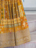 Glamorous Yellow Printed Chinon Haldi Wear Lehenga Choli With Dupatta - Zeel Clothing