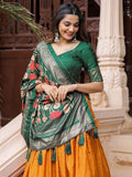 Glorious Mustard Patola Printed Silk Festival Wear Lehenga Choli - Zeel Clothing