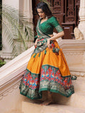 Glorious Mustard Patola Printed Silk Festival Wear Lehenga Choli - Zeel Clothing