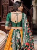 Glorious Mustard Patola Printed Silk Festival Wear Lehenga Choli - Zeel Clothing