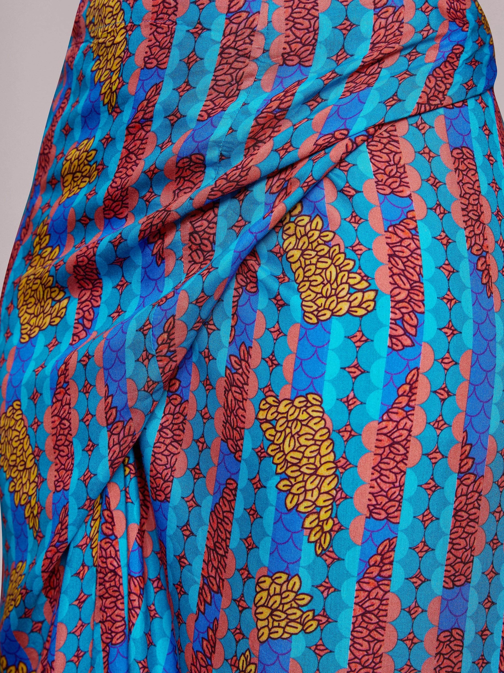 Gorgeous Blue Printed Muslin Silk Party Wear Co-Ord Set With Shrug - Zeel Clothing