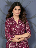 Gorgeous Burgundy Digital Printed Rayon Top Palazzo Co-Ord Set - Zeel Clothing