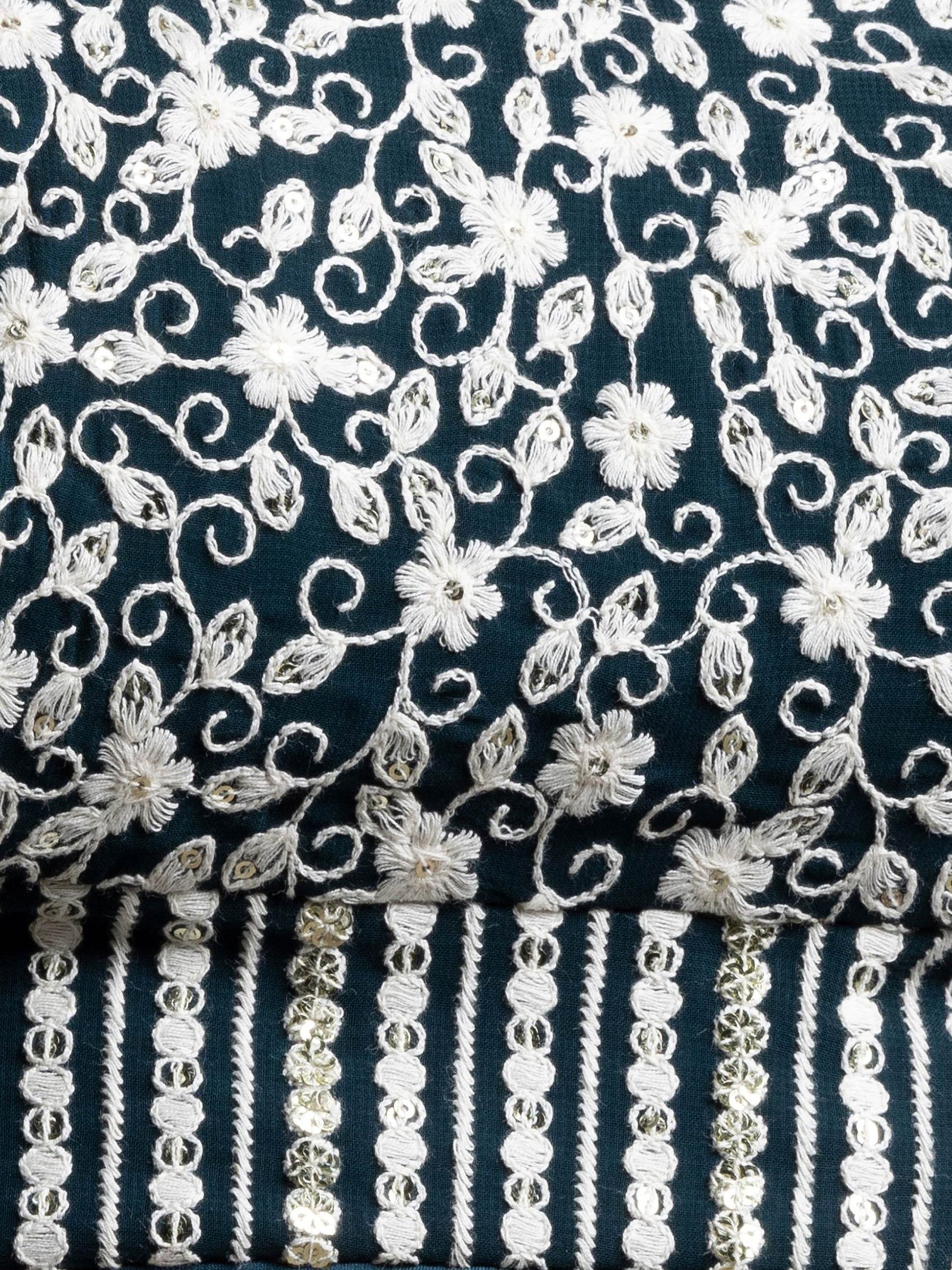 Gorgeous Dark Green Thread Work Georgette Wedding Lehenga Choli With Dupatta