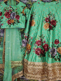 Gorgeous Green Colored Partywear Designer Embroidered Lehenga Choli - Zeel Clothing