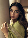 Gorgeous Light Green Embroidered Silk Wedding Wear Palazzo Suit - Zeel Clothing