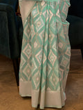 Gorgeous Light Green Zari Weaving Linen Festival Wear Saree - Zeel Clothing