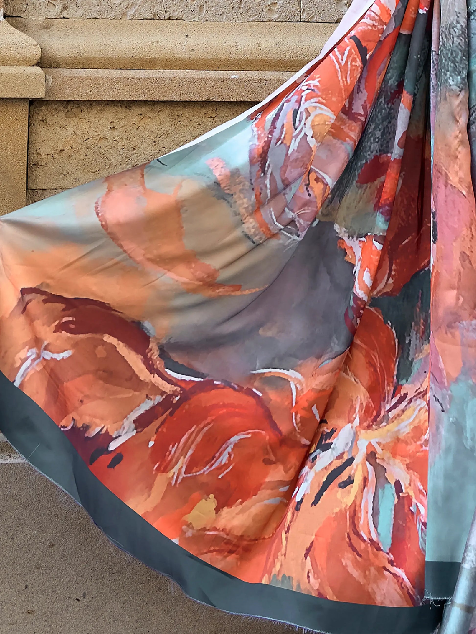 Gorgeous Multicolor Digital Printed Satin Saree With Blouse - Zeel Clothing