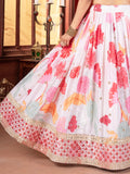 Gorgeous Multicolor Floral Printed Chinon Party Wear Lehenga Choli With Dupatta - Zeel Clothing