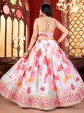 Gorgeous Multicolor Floral Printed Chinon Party Wear Lehenga Choli With Dupatta - Zeel Clothing