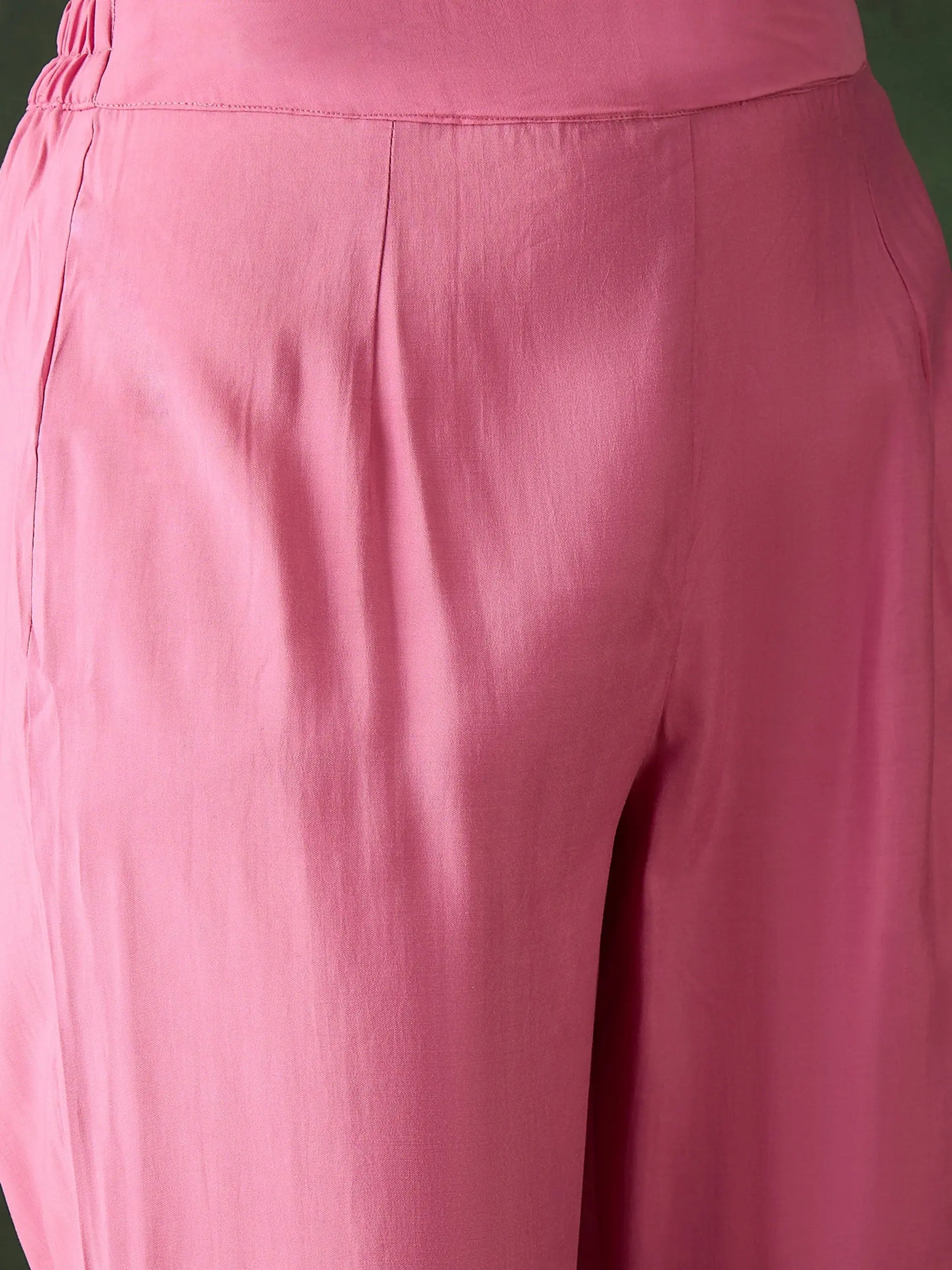 Gorgeous Pink Embroidered Organza Festival Wear Pant Suit - Zeel Clothing