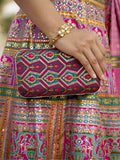 Gorgeous Pink Mirror Work Rajwadi Silk Wedding Wear Lehenga Choli - Zeel Clothing