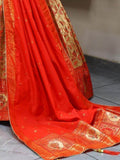 Gorgeous Red Zari Woven Paithani Silk Lehenga Choli With Dupatta - Zeel Clothing