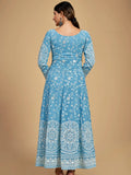 Gorgeous Sky Blue Dori Embroidered Georgette Festive Wear Anarkali Suit - Zeel Clothing