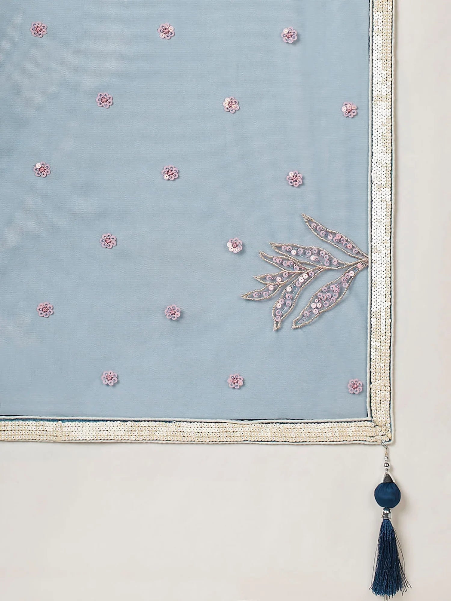 Gorgeous Teal Blue Sequins Net Designer Lehenga Choli With Dupatta - Zeel Clothing