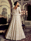Gorgeous White Embroidered Georgette Bridesmaid Lehenga Choli - Zeel Clothing