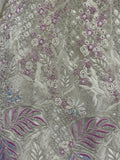 Gorgeous White Zircon Work Net Sangeet Wear Lehenga Choli With Dupatta - Zeel Clothing