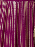Great Dark Purple Sequin Georgette Engagement Wear Lehenga Choli - Zeel Clothing
