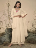 Great Off-White Sequins Georgette Ready-Made Palazzo Suit - Zeel Clothing